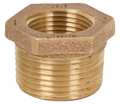 Smith-Cooper International 36HB1020014L 2 x 1-1/2 MPT x FPT Class 125 Lead-Free Cast UNS C89833 Brass Alloy Outside Hex Head Reducing Bushing