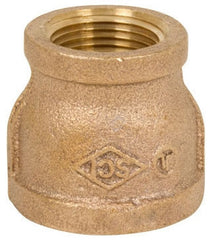 Smith-Cooper International 36RC1010006L 1 x 3/4 FPT x FPT Class 125 Lead-Free Cast UNS C89833 Brass Alloy Reducing Coupling