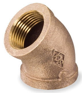 Smith-Cooper International 36F-1020L 2 x 2, FPT x FPT, Class 125, Lead-Free, UNS C89833 Brass Alloy, 45D, Elbow