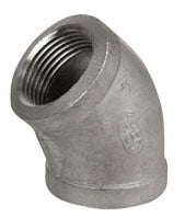 Smith-Cooper International 4381034650 1 x 1 FPT x FPT Class 150 Cast 316 Stainless Steel 45D Heavy Pattern Straight Elbow