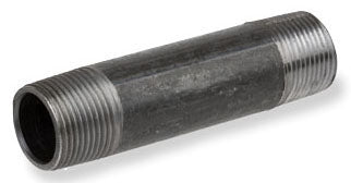 Smith-Cooper International 83NI4012070C 1-1/4 x 7 MPT x MPT Schedule 40 Black Welded Carbon Steel Nipple