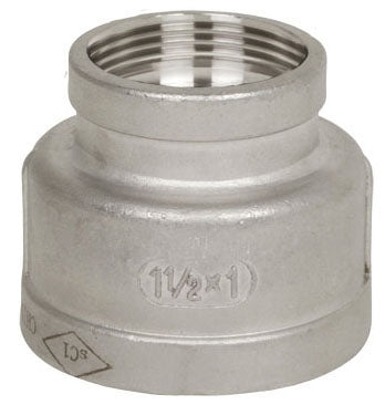 Smith-Cooper International S3116RC010004 1 x 1/2 Class 150 Cast 316 Stainless Steel Reducing Coupling