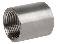 Smith-Cooper International S3116CP010 1 x 1 FPT x FPT Class 150 Cast 316 Stainless Steel Heavy Pattern Full Coupling