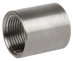 Smith-Cooper International S3116CP002 1/4 x 1/4 FPT x FPT Class 150 Cast 316 Stainless Steel Heavy Pattern Full Coupling