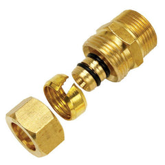 Watts 81008110 RadiantPEX-AL 3/4 in. Brass PEX Compression x 3/4 in. MPT Adapter