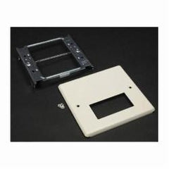 Legrand V4047RX Wiremold 2-Gang Cover Plate, Steel, Ivory, 5-1/8 in x 4-3/4 in