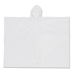 MCR SAFETY O42 Schooner Poncho with Hood - 0.10 mm Thickness, 80 in Length, PVC Material