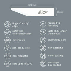 SLICE 10518 Craft Blades Straight Edge Rounded Tip