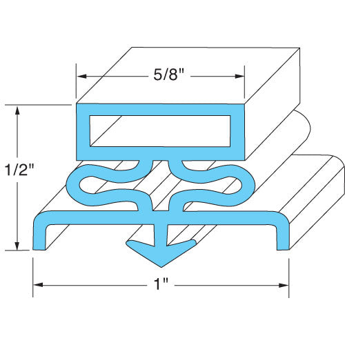 DOOR GASKET 341-39080 for Traulsen  341-39080