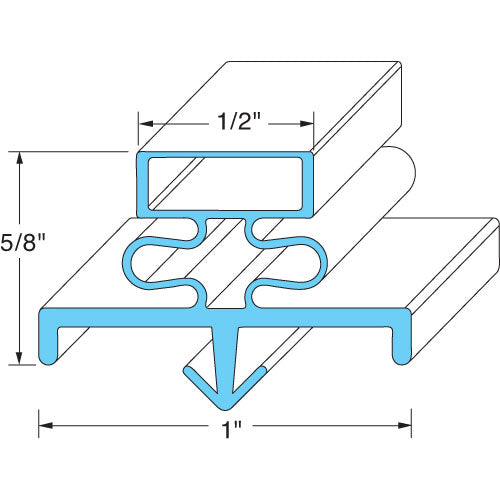 Door Gasket 25-1/4 X 25-1/2 for Delfield MCC14497 OBS @ DEL