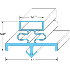 Door Gasket 25-1/4 X 25-1/2 for Delfield MCC14497 OBS @ DEL