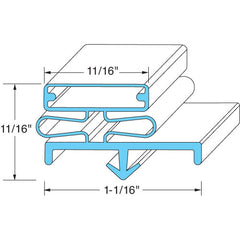 Door Gasket 23 1/2 X 32 1/2 GT-031307 for Glastender GLSGT-031307