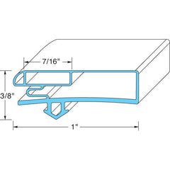 DOOR GASKET 28-3/4 W X 59-1/2 L 2141602004 for Anthony 2-14160-2004