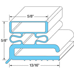 Door Gasket 6 7/8 X 23 3/8 KAI21461 for Kairak