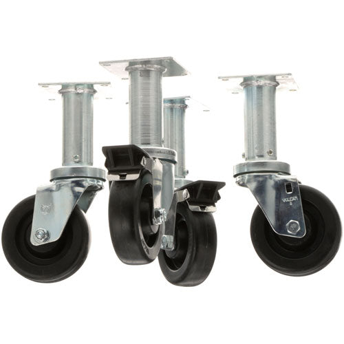 CASTERS 4WHEEL 9LIFT 4 PK B3901504 for Pitco PIT-B3901504