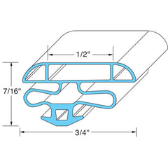 DOOR GASKET POWER (15 X 12 X 2) MCC-15742 for McCall MCLMCC15742