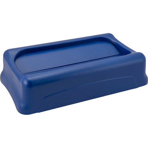 Slim Jim Swing Lid Blue for Rubbermaid RBMDFG267360BLUE