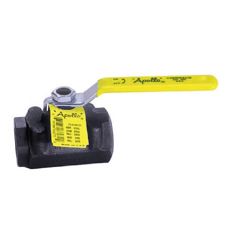 Apollo Valves 73A10101A 73A-100 Series 1/4 in. Carbon Steel Standard Port FNPT 2000# Ball Valve