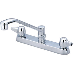 Central Brass 0122-A Kitchen Faucet 2-Handle Swivel 8 in Centers