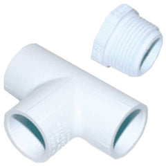 Bramec 0348 Cleanout Tee 3/4 Socket x Female PVC