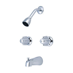 Central Brass 0997 Two Handle Single Function Bathtub & Shower Faucet in Polished Chrome