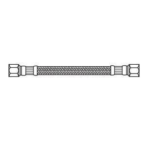 Kissler 88-6080 Flexible Braided Connector 1/4 in Compression 120 in L