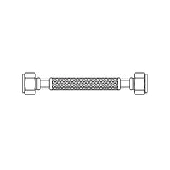 Kissler 88-4012 Flexible Braided Connector 3/4 in FIP 12 in L