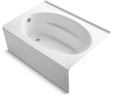 Kohler 1113-LA-0 Windward 60 in x 42 in Soaker Alcove Bathtub with Left Drain in White