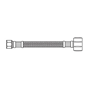 Kissler 88-2008 Flexible Braided Closet Connector 3/8 x 7/8 in Compression x Ballcock