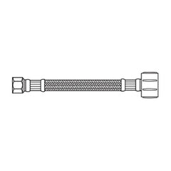 Kissler 88-2008 Flexible Braided Closet Connector 3/8 x 7/8 in Compression x Ballcock