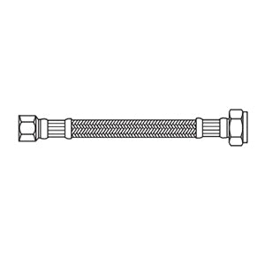 Kissler 88-2003 Flexible Braided Connector 3/8 x 1/2 in Compression x FIP