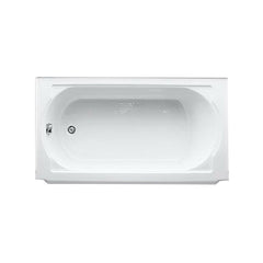 Kohler K-721-0 Memoirs Cast Iron Left Drain 3-Wall Alcove Bathtub 52 gal