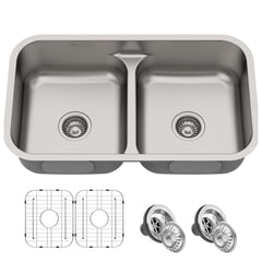 Kraus KBU32 Kitchen Sink 32-1/4 inch Stainless Steel Undermount Sink