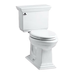 Kohler K-3817-0 Memoirs Stately Vitreous China Floor Mount Elongated Bowl Toilet 1.28 gpf