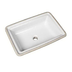 Mansfield 234WH Mansfield 234WH Rectangular Undermount Undercounter Lavatory White