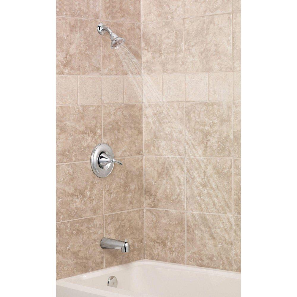 Moen T62133 Eva One Handle Single Function Bathtub & Shower Faucet in Chrome (Trim Only)