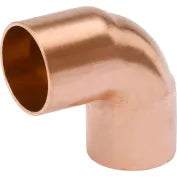 Mueller W 02078 2 In. X 1-1/2 In. Wrot Copper 90 Degree Short Radius Elbow - Copper