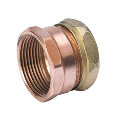 Mueller A11409 Streamline DWV Trap Adapter, 1-1/4 in, FNPT x Slip Joint, Bronze