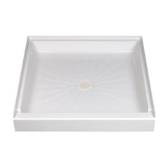 Mustee 3636M DURABASE Shower Base White (36 inches x 36 inches x 5-1/2 inches)