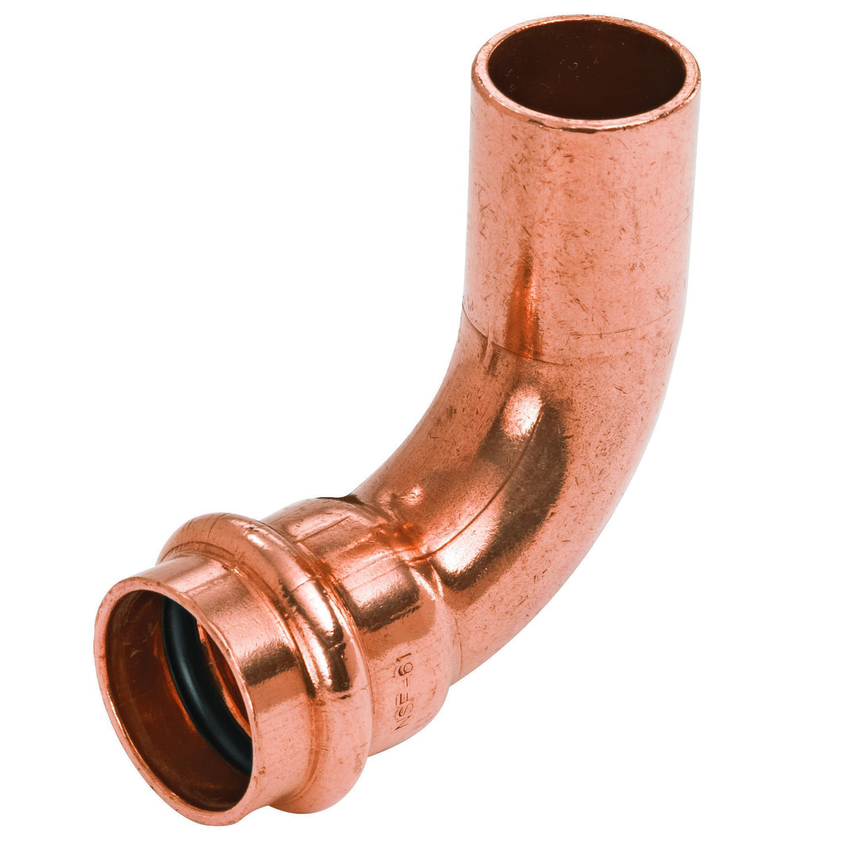 NIBCO 9059356PC Straight Elbow, 2 in Nominal, Fitting x Press End Style, Wrot Copper