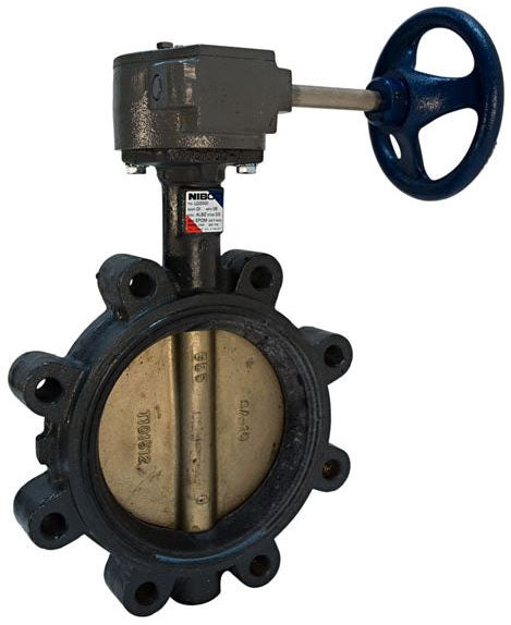 NIBCO NLG100E Lug Style Butterfly Valve 2-1/2 in Nominal 125/150 lb