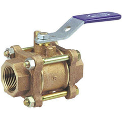 NIBCO NL99508 T-595-Y 3/4 in DZR Bronze Full Port NPT 600# Ball Valve