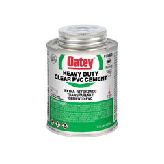 Oatey 30863 8 oz Plastic Clear Pipe Cement