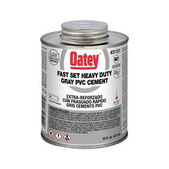 Oatey 31121 16 oz Fast Set Plastic Grey Pipe Cement