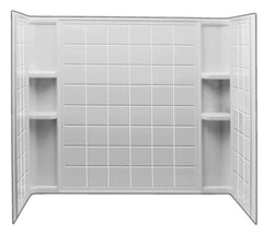 Sterling 71124100-0 Ensemble 60 x 33-1/4 x 55-1/4 in. Tub & Shower Wall in White