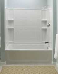 Sterling 71124100-0 Ensemble 60 x 33-1/4 x 55-1/4 in. Tub & Shower Wall in White