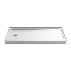 Sterling 72181110-0 Ensemble™ 60 in. x 32 in. Shower Base with Left Drain in White