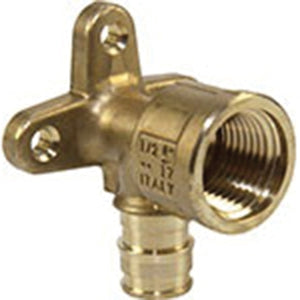 Uponor LF4235038 ProPEX 1/2 x 3/8 in Brass PEX Expansion x FPT 90 Drop Ear Elbow