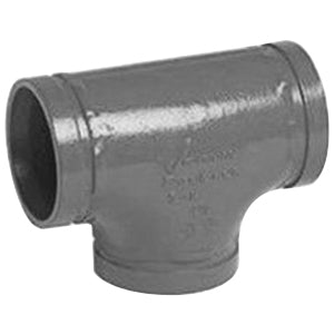 Victaulic F040002G00 FireLock 002 Hot Dipped Galvanized Ductile Iron Tee 4 in Grooved