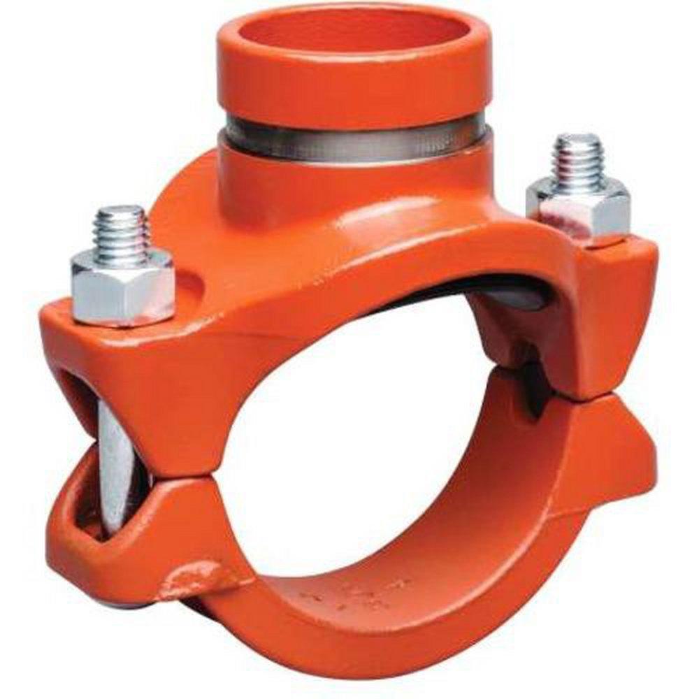 Victaulic CB6092NGE0 FireLock Style 920 2 x 2 x 1 in FIPS Domestic Hot Dipped Galvanized Ductile Iron Mechanical Tee